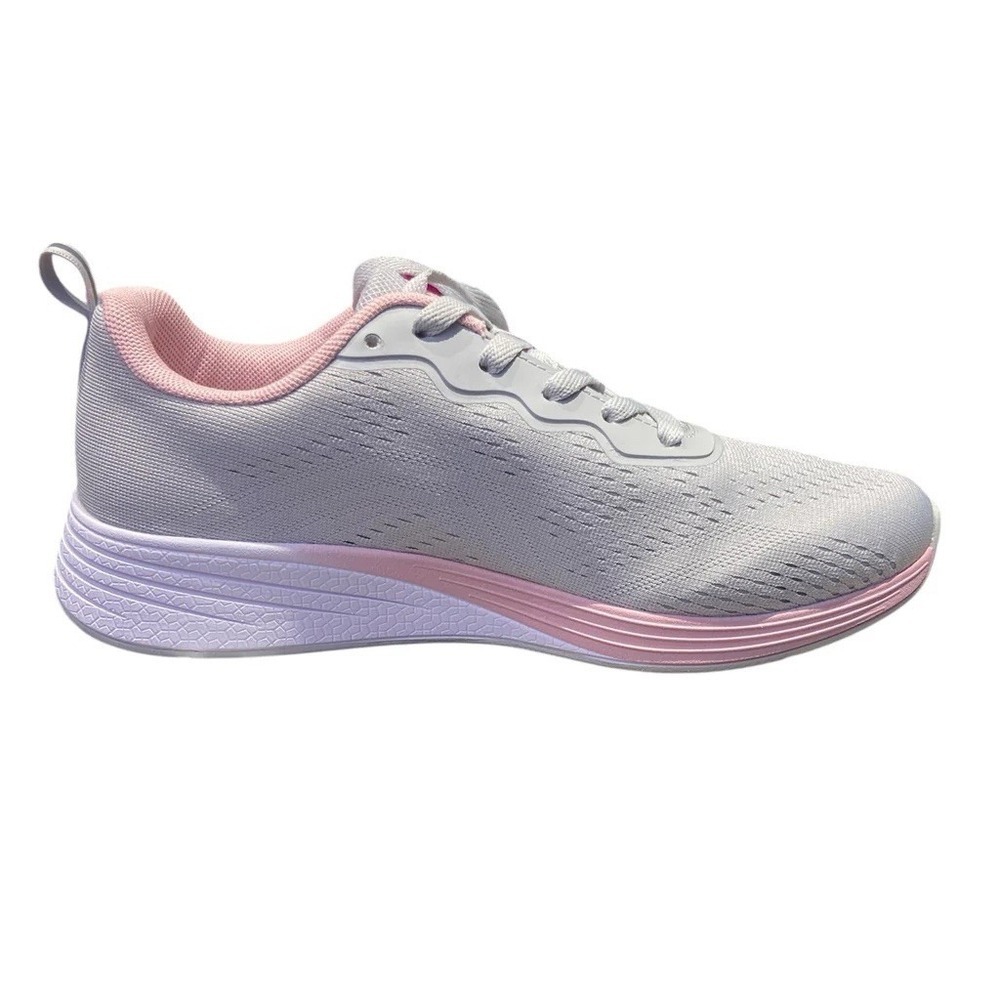 Z By Zella Light Grey Pink White Sneakers Size 10
